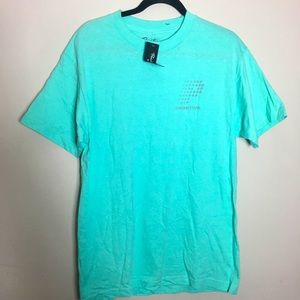 Primitive Skateboarding teal shorts sleeves tee M